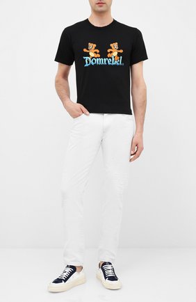 Мужская хлопковая футболка DOM REBEL черного цвета по цене 9740 руб., арт. CASTLE/T-SHIRT | Фото 2 Мужская хлопковая футболка DOM REBEL черного цвета, арт. CASTLE/T-SHIRT | Фото 2