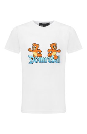 Мужская хлопковая футболка DOM REBEL белого цвета по цене 9740 руб., арт. CASTLE/T-SHIRT | Фото 1 Мужская хлопковая футболка DOM REBEL белого цвета, арт. CASTLE/T-SHIRT | Фото 1