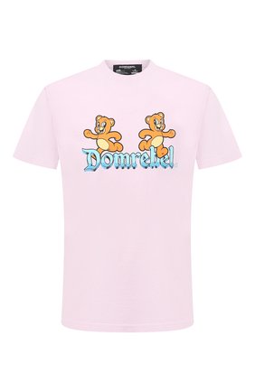 Мужская хлопковая футболка DOM REBEL розового цвета по цене 9740 руб., арт. CASTLE/B0X T-SHIRT | Фото 1 Мужская хлопковая футболка DOM REBEL розового цвета, арт. CASTLE/B0X T-SHIRT | Фото 1