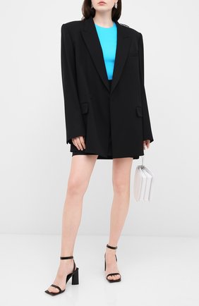 Женские кожаные босоножки moon BALENCIAGA черного цвета по цене 56250 руб., арт. 615766/WA760 | Фото 2 Женские кожаные босоножки moon BALENCIAGA черного цвета, арт. 615766/WA760 | Фото 2