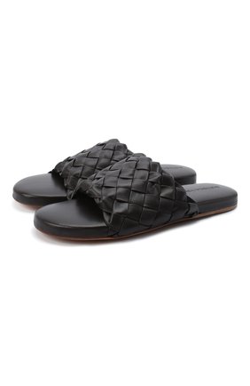 Женские кожаные шлепанцы BOTTEGA VENETA темно-коричневого цвета по цене 69950 руб., арт. 620298/VBTR0 | Фото 1 Женские кожаные шлепанцы BOTTEGA VENETA темно-коричневого цвета, арт. 620298/VBTR0 | Фото 1