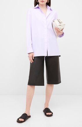 Женские кожаные шлепанцы BOTTEGA VENETA темно-коричневого цвета по цене 69950 руб., арт. 620298/VBTR0 | Фото 2 Женские кожаные шлепанцы BOTTEGA VENETA темно-коричневого цвета, арт. 620298/VBTR0 | Фото 2