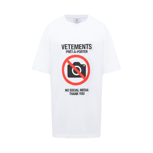 Хлопковая футболка VETEMENTS 11151110