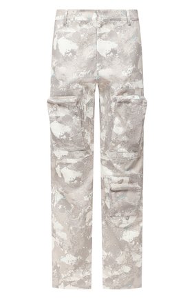 Мужские хлопковые брюки-карго MARCELO BURLON светло-серого цвета по цене 72500 руб., арт. CMCA158E20FAB001 | Фото 1 Мужские хлопковые брюки-карго MARCELO BURLON светло-серого цвета, арт. CMCA158E20FAB001 | Фото 1
