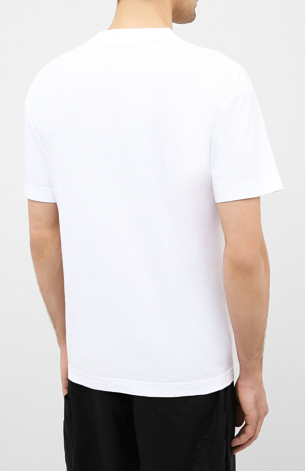 Мужская комплект из двух футболок PALM ANGELS черно-белого цвета, арт. PMAA055E20JER0011001 | Фото 9 (Рукава: Короткие; Длина (для топов): Стандартные; Стили: Гранж; Принт: С принтом; Мужское Кросс-КТ: Футболка-одежда; Материал внешний: Хлопок)