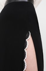 Женская юбка ULYANA SERGEENKO черного цвета, арт. GNM003SS20P (0361т20) | Фото 5 (Материал внешний: Шерсть; Женское Кросс-КТ: Юбка-карандаш, Юбка-одежда; Длина Ж (юбки, платья, шорты): Миди, Макси)
