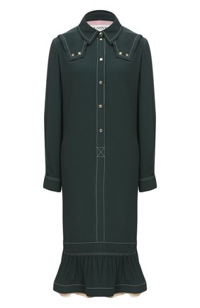 Женское платье LANVIN зеленого цвета по цене 213500 руб., арт. RW-DR351B-4562-A20 | Фото 1 Женское платье LANVIN зеленого цвета, арт. RW-DR351B-4562-A20 | Фото 1