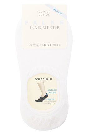 Женские хлопковые подследники step invisible FALKE белого цвета по цене 960 руб., арт. 47577_ | Фото 1 Женские хлопковые подследники step invisible FALKE белого цвета, арт. 47577_ | Фото 1