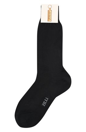 Мужские шелковые носки ZILLI темно-синего цвета, арт. MGQ-BLISS-0S0IE/C001 | Фото 1 (Материал внешний: Шелк; Кросс-КТ: бельё; Региональные ограничения белый список (Axapta Mercury): RU)