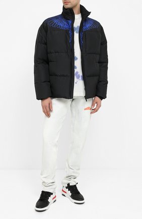 Мужская пуховая куртка MARCELO BURLON черного цвета по цене 74350 руб., арт. CMED028E20FAB001 | Фото 2 Мужская пуховая куртка MARCELO BURLON черного цвета, арт. CMED028E20FAB001 | Фото 2