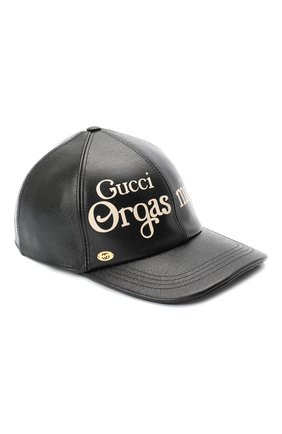Мужской кожаная бейсболка GUCCI черного цвета по цене 39600 руб., арт. 615903/3HK24 | Фото 1 Мужской кожаная бейсболка GUCCI черного цвета, арт. 615903/3HK24 | Фото 1