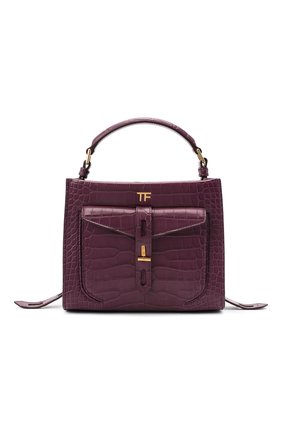 Женская сумка t twist из кожи аллигатора TOM FORD сиреневого цвета по цене 1395000 руб., арт. L1259T-EAL001/AMIS | Фото 1 Женская сумка t twist из кожи аллигатора TOM FORD сиреневого цвета, арт. L1259T-EAL001/AMIS | Фото 1