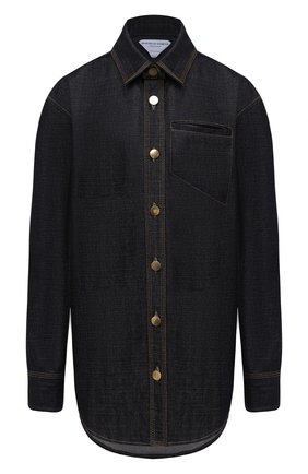 Женская джинсовая рубашка BOTTEGA VENETA синего цвета по цене 66300 руб., арт. 617449/VKLK0 | Фото 1 Женская джинсовая рубашка BOTTEGA VENETA синего цвета, арт. 617449/VKLK0 | Фото 1