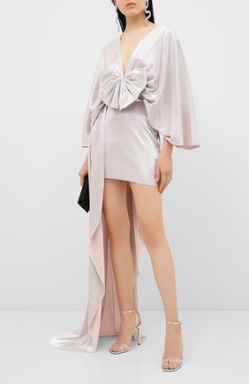 Женские кожаные босоножки metz 100 JIMMY CHOO серебряного цвета по цене 59950 руб., арт. METZ 100/MNA | Фото 2 Женские кожаные босоножки metz 100 JIMMY CHOO серебряного цвета, арт. METZ 100/MNA | Фото 2