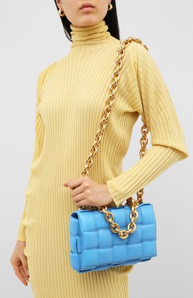Женская сумка chain cassette BOTTEGA VENETA синего цвета по цене 271500 руб., арт. 631421/VBWZ0 | Фото 5 Женская сумка chain cassette BOTTEGA VENETA синего цвета, арт. 631421/VBWZ0 | Фото 5
