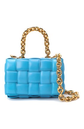Женская сумка chain cassette BOTTEGA VENETA синего цвета по цене 271500 руб., арт. 631421/VBWZ0 | Фото 6 Женская сумка chain cassette BOTTEGA VENETA синего цвета, арт. 631421/VBWZ0 | Фото 6