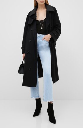 Женские замшевые ботильоны lexi SAINT LAURENT черного цвета по цене 71800 руб., арт. 620157/C2000 | Фото 2 Женские замшевые ботильоны lexi SAINT LAURENT черного цвета, арт. 620157/C2000 | Фото 2