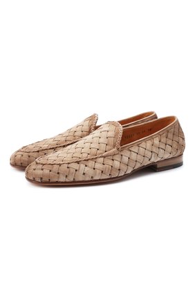 Мужские замшевые лоферы SANTONI бежевого цвета по цене 94300 руб., арт. MCNC17021LA3SRVLE50 | Фото 1 Мужские замшевые лоферы SANTONI бежевого цвета, арт. MCNC17021LA3SRVLE50 | Фото 1