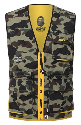 Мужской двусторонний жилет BAPE зеленого цвета по цене 32050 руб., арт. 1F20182157 | Фото 1 Мужской двусторонний жилет BAPE зеленого цвета, арт. 1F20182157 | Фото 1