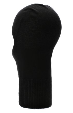 Мужская кашемировая шапка-балаклава RICK OWENS черного цвета по цене 31200 руб., арт. RU20F3478/WS | Фото 2 Мужская кашемировая шапка-балаклава RICK OWENS черного цвета, арт. RU20F3478/WS | Фото 2