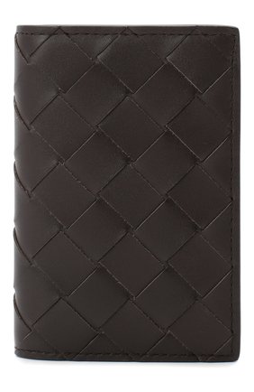 Мужской кожаный футляр для кредитных карт BOTTEGA VENETA темно-коричневого цвета по цене 28000 руб., арт. 592619/VCPQ4 | Фото 1 Мужской кожаный футляр для кредитных карт BOTTEGA VENETA темно-коричневого цвета, арт. 592619/VCPQ4 | Фото 1