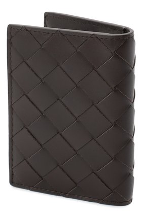 Мужской кожаный футляр для кредитных карт BOTTEGA VENETA темно-коричневого цвета по цене 28000 руб., арт. 592619/VCPQ4 | Фото 2 Мужской кожаный футляр для кредитных карт BOTTEGA VENETA темно-коричневого цвета, арт. 592619/VCPQ4 | Фото 2