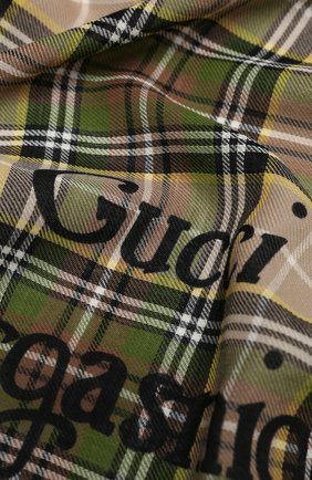 Мужской шерстяной шарф gucci orgasmique GUCCI бежевого цвета по цене 35300 руб., арт. 620547/4G200 | Фото 2 Мужской шерстяной шарф gucci orgasmique GUCCI бежевого цвета, арт. 620547/4G200 | Фото 2