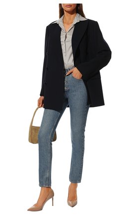 Женская кожаные туфли anja SAINT LAURENT бежевого цвета по цене 43800 руб., арт. 489751/0NP00 | Фото 2 Женская кожаные туфли anja SAINT LAURENT бежевого цвета, арт. 489751/0NP00 | Фото 2