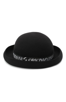 Женская шерстяная шляпа EMPORIO ARMANI черного цвета по цене 13700 руб., арт. 637528/0A505 | Фото 1 Женская шерстяная шляпа EMPORIO ARMANI черного цвета, арт. 637528/0A505 | Фото 1