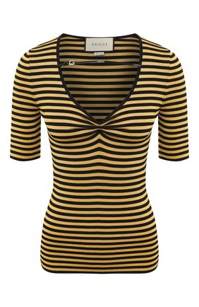 Женская топ из вискозы GUCCI черного цвета по цене 75650 руб., арт. 623600/XKBD3 | Фото 1 Женская топ из вискозы GUCCI черного цвета, арт. 623600/XKBD3 | Фото 1