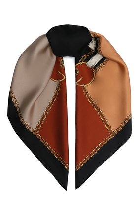 Женский шелковый платок runbelts GUCCI коричневого цвета по цене 31500 руб., арт. 621940/3G001 | Фото 1 Женский шелковый платок runbelts GUCCI коричневого цвета, арт. 621940/3G001 | Фото 1