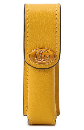 Женская косметичка porte-rouges GUCCI желтого цвета по цене 24200 руб., арт. 615998/DJ2QS | Фото 1 Женская косметичка porte-rouges GUCCI желтого цвета, арт. 615998/DJ2QS | Фото 1