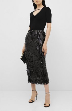 Женские кожаные босоножки moorea GUCCI черного цвета по цене 58700 руб., арт. 617959/CLG00 | Фото 2 Женские кожаные босоножки moorea GUCCI черного цвета, арт. 617959/CLG00 | Фото 2