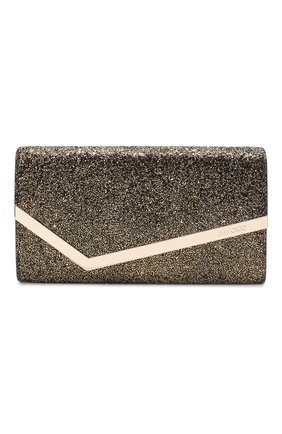 Женский клатч emmie JIMMY CHOO золотого цвета по цене 44350 руб., арт. EMMIE/ZQF | Фото 1 Женский клатч emmie JIMMY CHOO золотого цвета, арт. EMMIE/ZQF | Фото 1