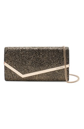 Женский клатч emmie JIMMY CHOO золотого цвета по цене 44350 руб., арт. EMMIE/ZQF | Фото 6 Женский клатч emmie JIMMY CHOO золотого цвета, арт. EMMIE/ZQF | Фото 6