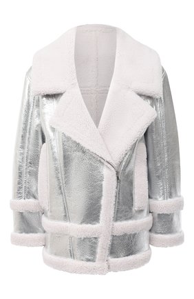 Женская дубленка BLANCHA серебряного цвета по цене 199500 руб., арт. 20047/300/49/BIANC0 METAL | Фото 1 Женская дубленка BLANCHA серебряного цвета, арт. 20047/300/49/BIANC0 METAL | Фото 1