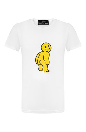 Мужская хлопковая футболка DOM REBEL белого цвета по цене 9740 руб., арт. M00N/T-SHIRT | Фото 1 Мужская хлопковая футболка DOM REBEL белого цвета, арт. M00N/T-SHIRT | Фото 1