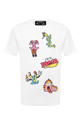 Мужская хлопковая футболка DOM REBEL белого цвета по цене 9740 руб., арт. LUXURY/B0X T-SHIRT | Фото 1 Мужская хлопковая футболка DOM REBEL белого цвета, арт. LUXURY/B0X T-SHIRT | Фото 1