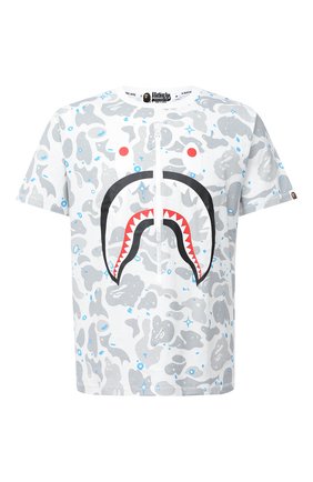 Мужская хлопковая футболка BAPE белого цвета по цене 14900 руб., арт. 1G30109006 | Фото 1 Мужская хлопковая футболка BAPE белого цвета, арт. 1G30109006 | Фото 1