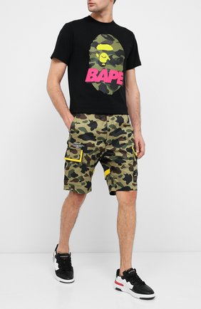 Мужские шорты BAPE хаки цвета по цене 21750 руб., арт. 1F20153032 | Фото 2 Мужские шорты BAPE хаки цвета, арт. 1F20153032 | Фото 2