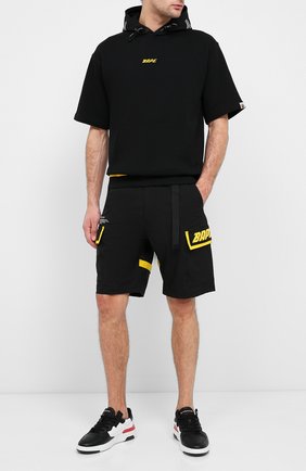 Мужская хлопковая футболка BAPE черного цвета по цене 29350 руб., арт. 1F20114024 | Фото 2 Мужская хлопковая футболка BAPE черного цвета, арт. 1F20114024 | Фото 2