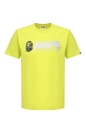 Мужская хлопковая футболка BAPE зеленого цвета по цене 6995 руб., арт. 1F20110097 | Фото 1 Мужская хлопковая футболка BAPE зеленого цвета, арт. 1F20110097 | Фото 1