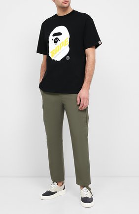 Мужская хлопковая футболка BAPE черного цвета по цене 8280 руб., арт. 1F20109088 | Фото 2 Мужская хлопковая футболка BAPE черного цвета, арт. 1F20109088 | Фото 2