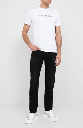 Мужские джинсы EMPORIO ARMANI черного цвета по цене 19050 руб., арт. 6H1J06/1DM1Z | Фото 2 Мужские джинсы EMPORIO ARMANI черного цвета, арт. 6H1J06/1DM1Z | Фото 2