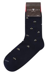 Мужские хлопковые носки STORY LORIS темно-синего цвета, арт. 5845 | Фото 1 (Кросс-КТ: бельё; Материал внешний: Хлопок)