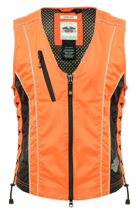 Женский жилет genuine motorclothes HARLEY-DAVIDSON оранжевого цвета по цене 15430 руб., арт. 98289-14VW | Фото 1 Женский жилет genuine motorclothes HARLEY-DAVIDSON оранжевого цвета, арт. 98289-14VW | Фото 1