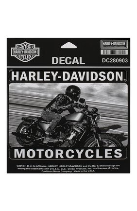 Мужская наклейка HARLEY-DAVIDSON серого цвета, арт. DC280903 | Фото 1 (Кросс-КТ: другое; Материал: Синтетический материал)