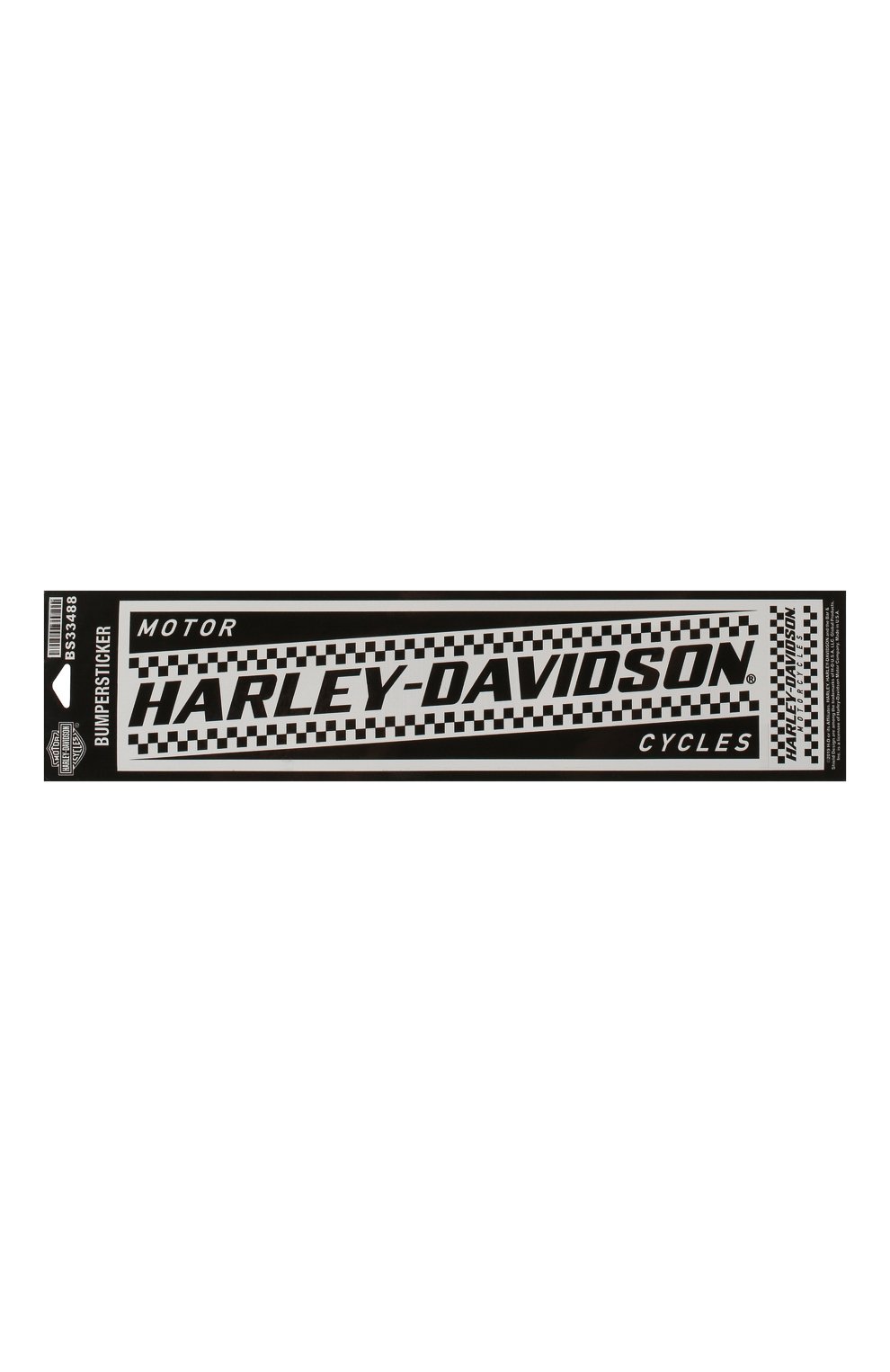 Мужская наклейка HARLEY-DAVIDSON черно-белого цвета, арт. BS33488 | Фото 1 (Материал: Синтетический материал; Кросс-КТ: другое)