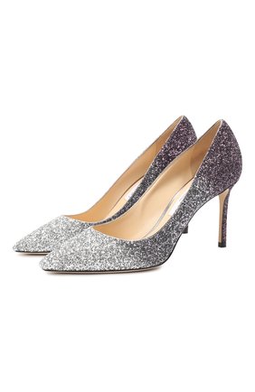 Женская туфли romy 85 JIMMY CHOO фиолетового цвета по цене 53150 руб., арт. R0MY 85/VNB | Фото 1 Женская туфли romy 85 JIMMY CHOO фиолетового цвета, арт. R0MY 85/VNB | Фото 1