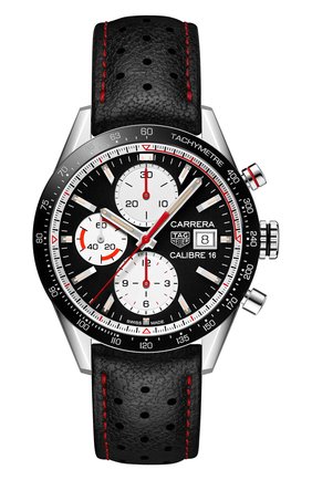 Мужские часы carrera TAG HEUER бесцветного цвета по цене 342000 руб., арт. CV201AP.FC6429 | Фото 1 Мужские часы carrera TAG HEUER бесцветного цвета, арт. CV201AP.FC6429 | Фото 1 (Механизм: Автомат; Материал корпуса: Сталь; Цвет циферблата: Чёрный)